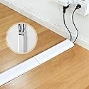 Cable Management Raceway Self Adhesive 30CM, Wall Cord Clip Concealer Channel, Wire Cover Hider for Home Office Desk TV PC(White, 2 Pack)