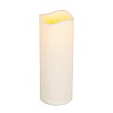 Everlasting Glow LED Indoor/Outdoor Candle With Timer, Bisque, 8" Tall X 3" Diameter