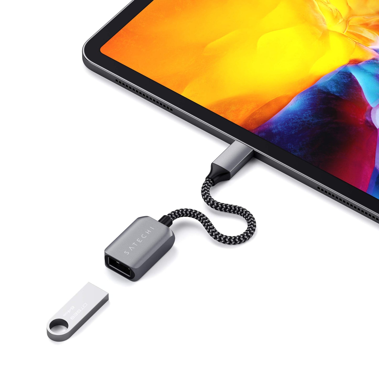Satechi USB-C to USB 3.0 Adapter Cable, USB Type-C to Type-A Female, for MacBook Air/Pro M5/M4, iPad Air/Pro M5/M4, Mac mini, iMac and Other Devices
