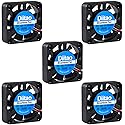 Diitao 5PCS DC 12V 40 x 10mm Brushless Cooling Fan 4010 Fan 3D Printer Oil Bearing Fans with 2 Pin Terminal for Computer Case 3D Printer(DC 12V)