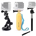 Action Camera Accessories Kit Compatible with Gopro Hero 13 12 11 10 9 8/AKASO EK7000/Brave 4/Brave 7 LE/DJI Osmo Action 5 pro/ODDV/Xilecam, Selfie