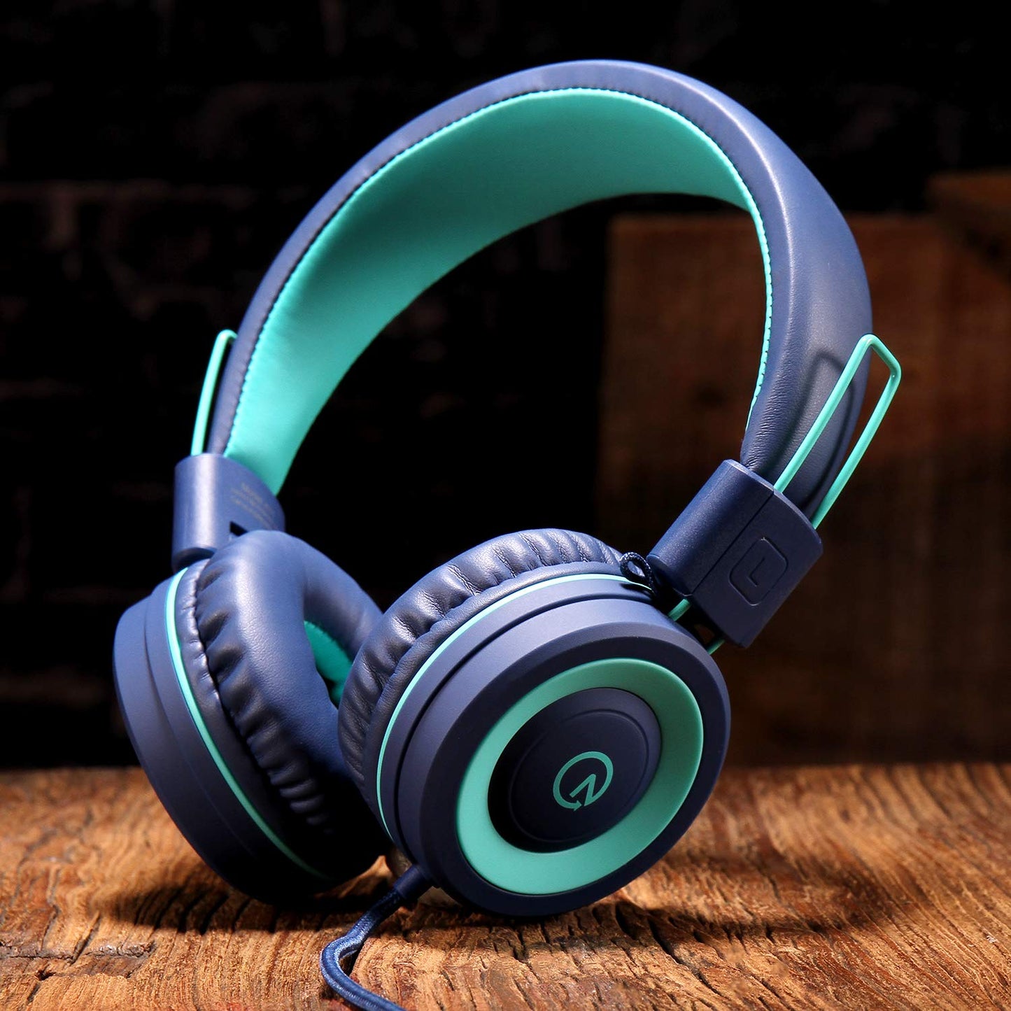 Kids Headphones - noot products K11 Foldable Stereo Tangle-Free 3.5mm Jack Wired Cord On-Ear Headset