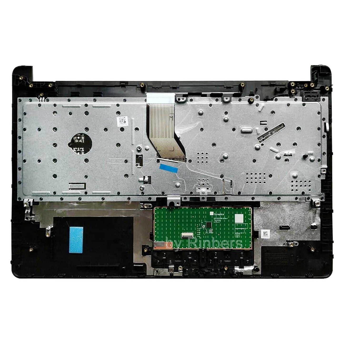 Rinbers 15.6" Laptop Palmrest Upper Case Top Cover with Keyboard and Touchpad Assembly Replacement for HP 15-BS 15-BW 15Z-BW 15T-BR 15Q-BU 250 255 256