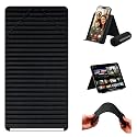 XIMAND Silicone Phone Holder, Flexible Foldable Adjustable Phone Holder with Aluminum Core, Bendable Airplane Phone Mount for Travel Tray Table