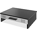 Lorell Metal/Wood 2-Color Monitor Stand (80623)