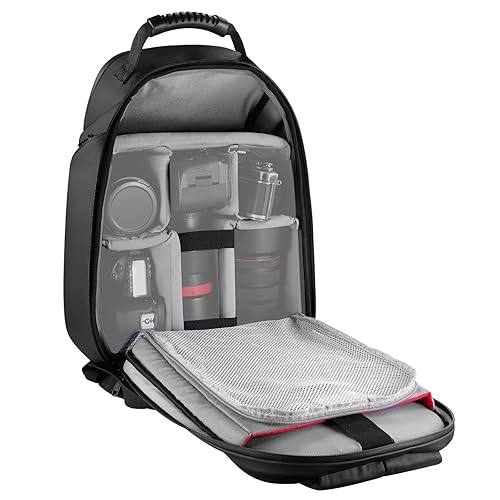 NEEWER BASICS Camera Bag for Photographer, Water Resistant Digital Cam Backpack Shockproof Large Case Compatible with Sony Canon Nikon DSLR Mirrorless