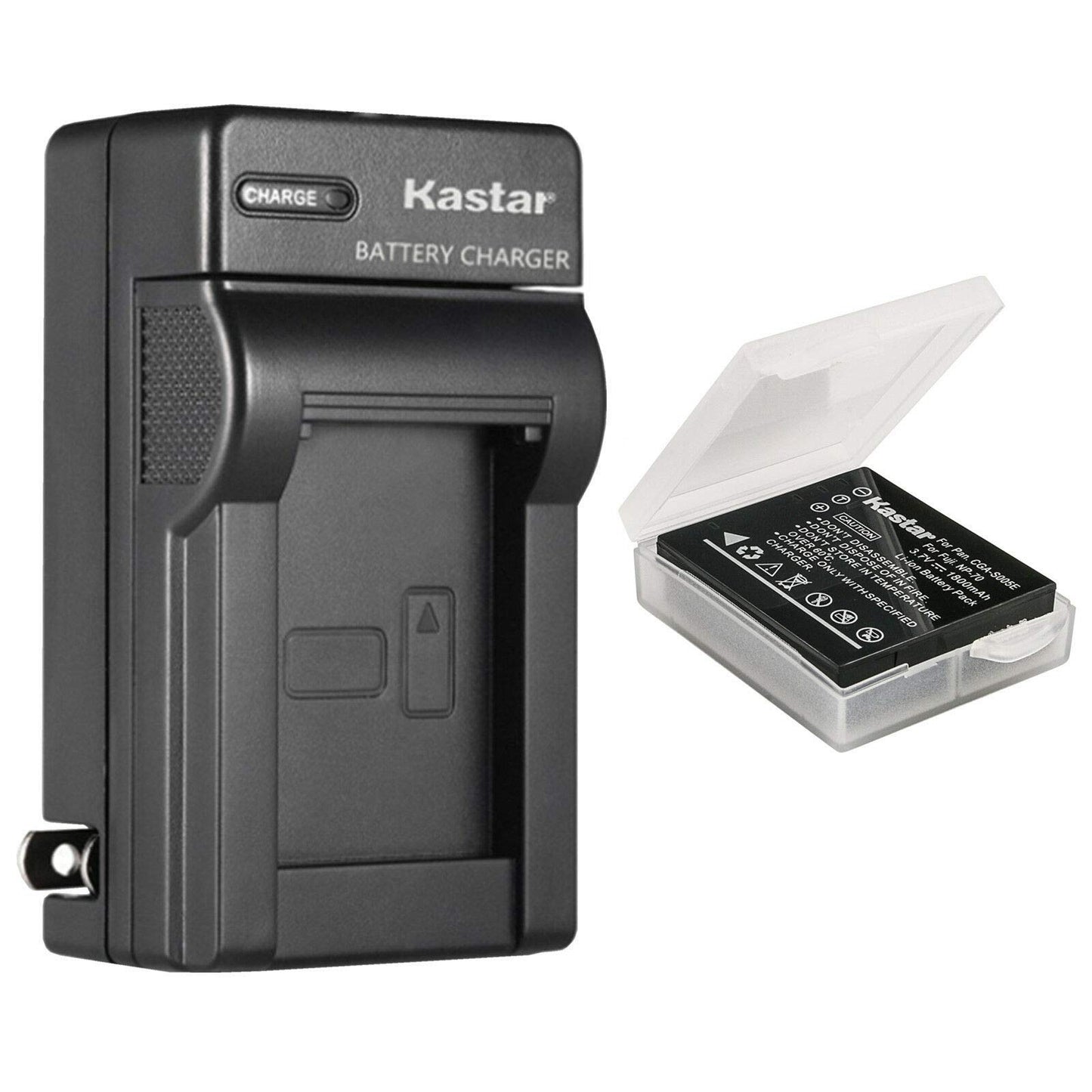 Kastar 1-Pack Battery and AC Wall Charger Replacement for Fujifilm NP-70 Battery, BC-70 Charger, FinePix F20, F40fd, F45fd, F47fd Cameras