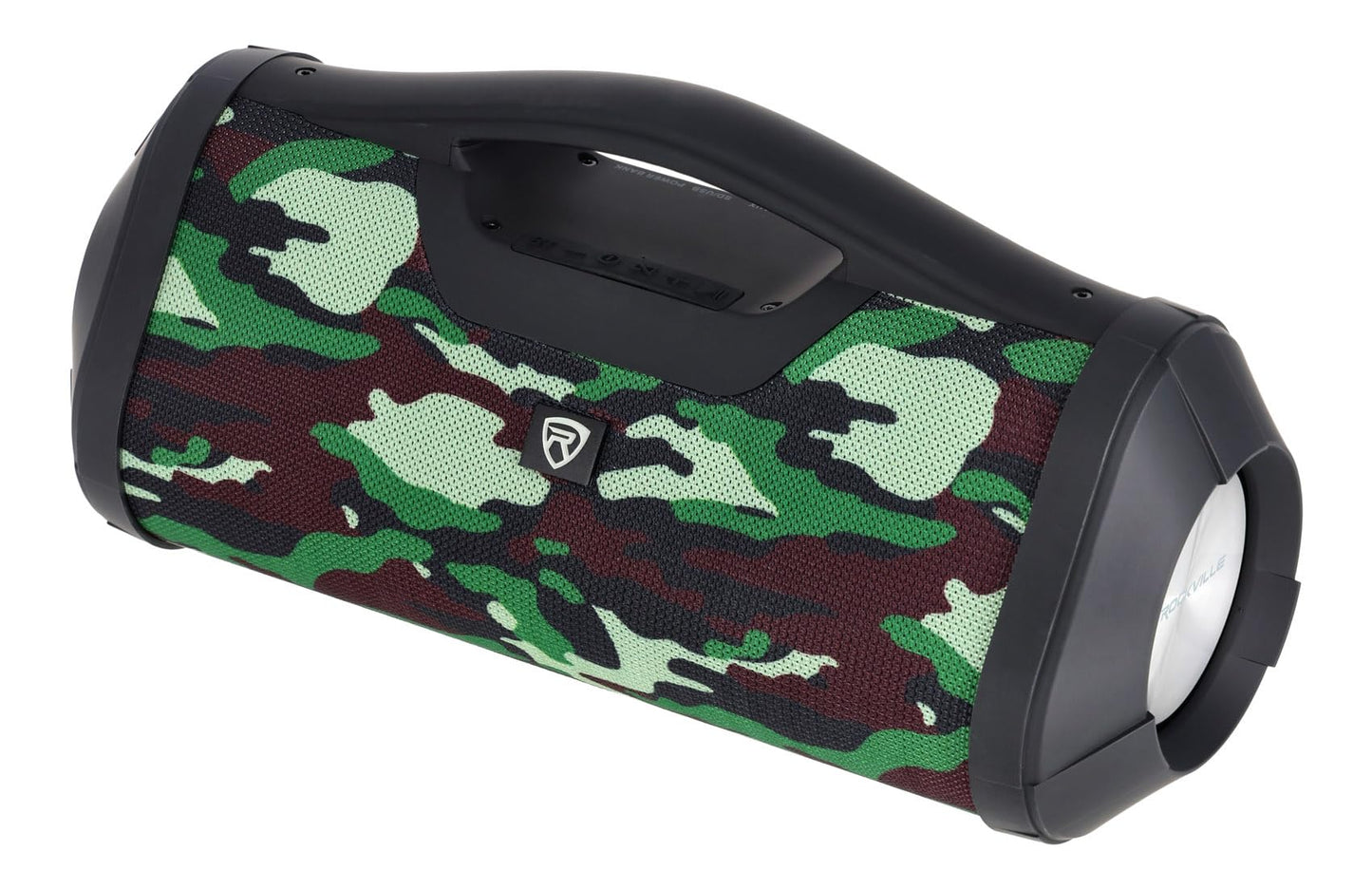 Rockville RPB-XL Camo Portable Bluetooth Speaker Boombox, 30W RMS, TWS Linking, USB Powerbank, Long Battery Life, for Outdoor Adventures and Parties