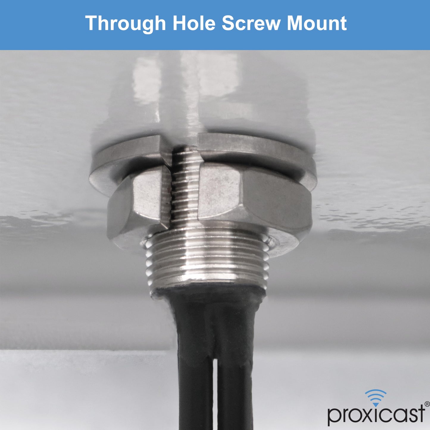 Proxicast 2x2 MIMO 4G/5G Cellular Antenna - Low Profile Vandal Resistant IP67 Omni Through Hole Mount - 6ft Coax - Black - Compatible with Cisco