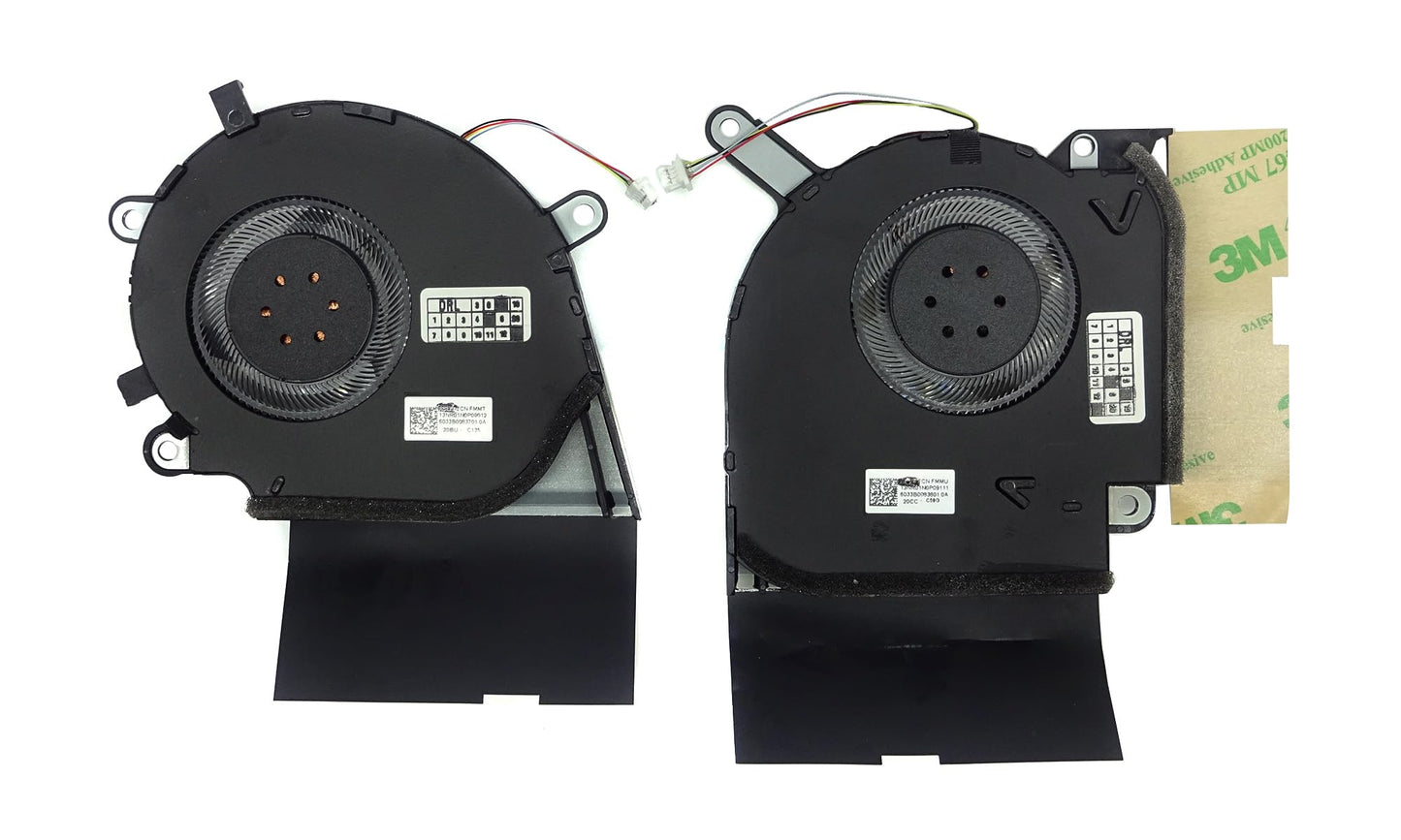 VoltaGuru New Laptop CPU Cooling Fan Set x2 for Asus ROG Strix G15 G512LV, G512LW, G512LWS, ROG Strix Scar III G531GW, ROG Strix Scar 15 G532LV