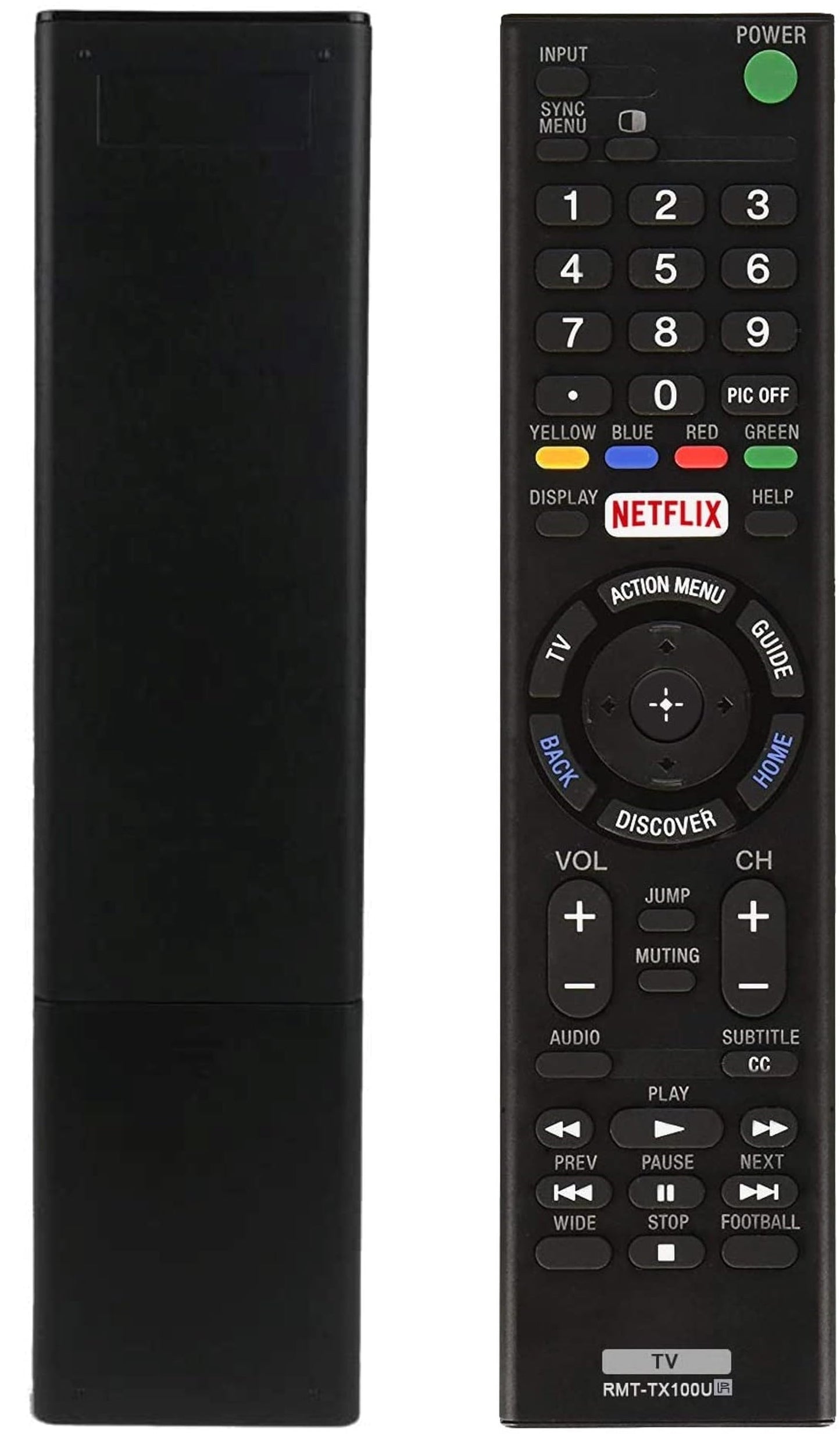 RMT-TX100U Universal Remote Control for Sony-TV-Remote All Sony LCD LED HDTV Smart bravia TVs - No Setup Needed