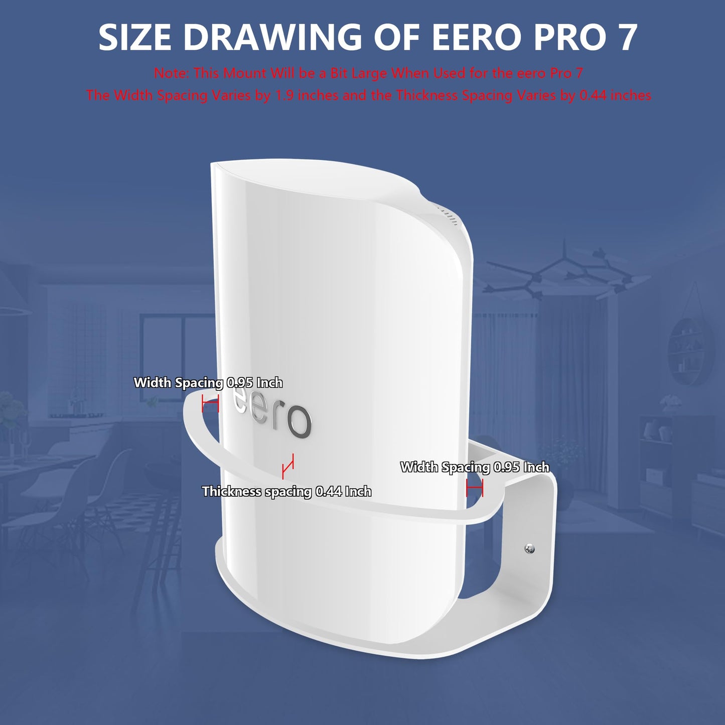 SSCEHCNY Wall Mount Holder for eero Pro 7 Home WiFi System-Simple, eero Max 7 Wall Metal Mount Bracket,eero Max 7 Wall Metal Mount Bracket Compatible