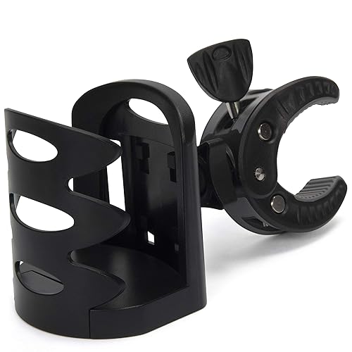 Crescendo CR-25 Drink Bottle Holder - Cup Caddy - Water, Other Beverage - Mount Clamp Accessory for Mic Stand, Handle Bar, Pole, Music or Microphone