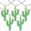 Northlight LED Cactus Indoor Outdoor Patio String Light Set - 4.5' Clear Wire - 10ct