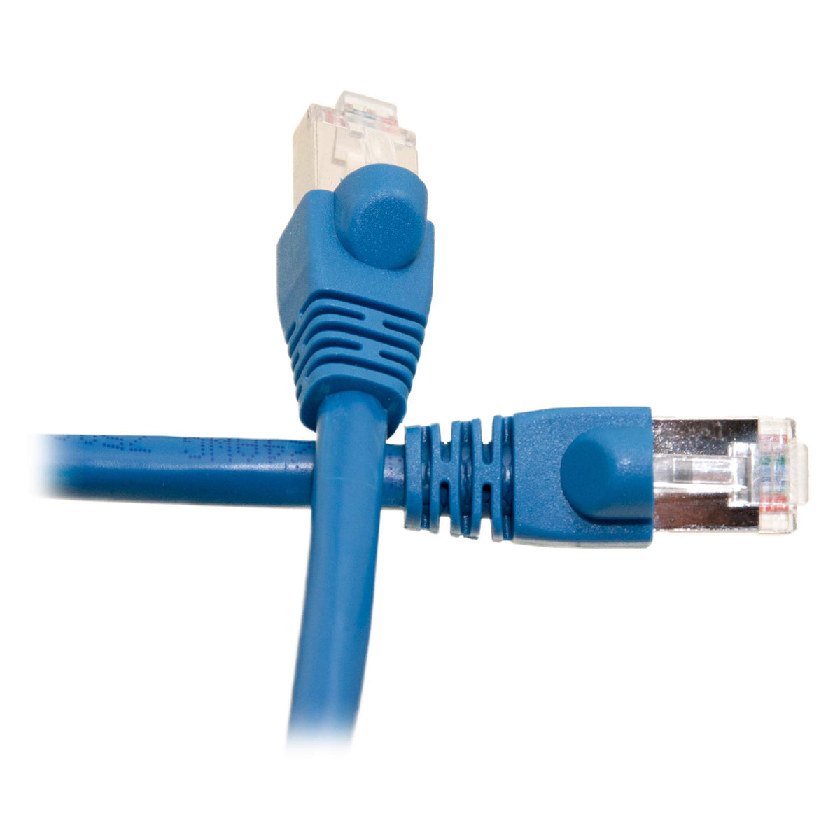 CableWholesale Cat6 F/UTP Shielded Ethernet Cable, Snagless, 14 ft, Blue
