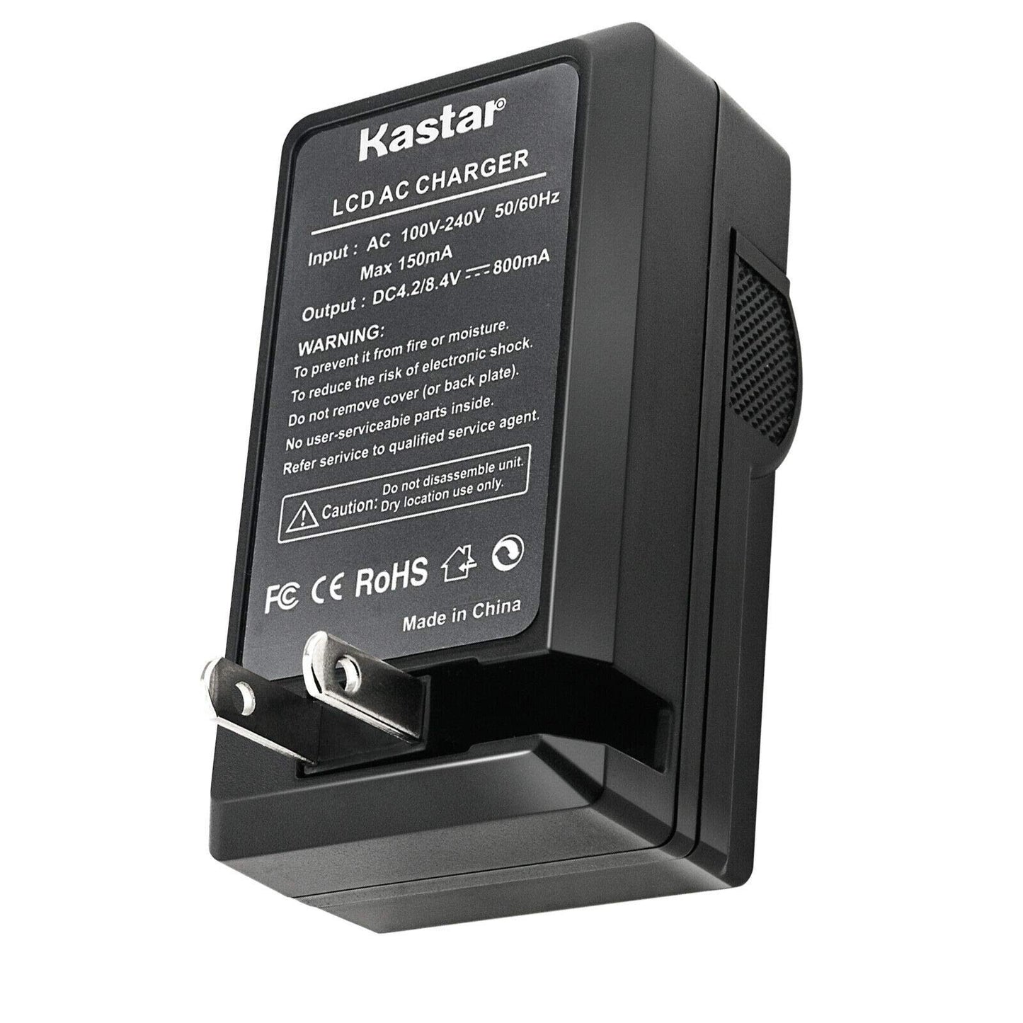 Kastar 1-Pack BP-827 Battery and LCD AC Charger Compatible with Canon BP-809 BP809 BP-809/B BP-809/S, BP-819 BP819, BP-827 BP827 Battery, Canon HFS10