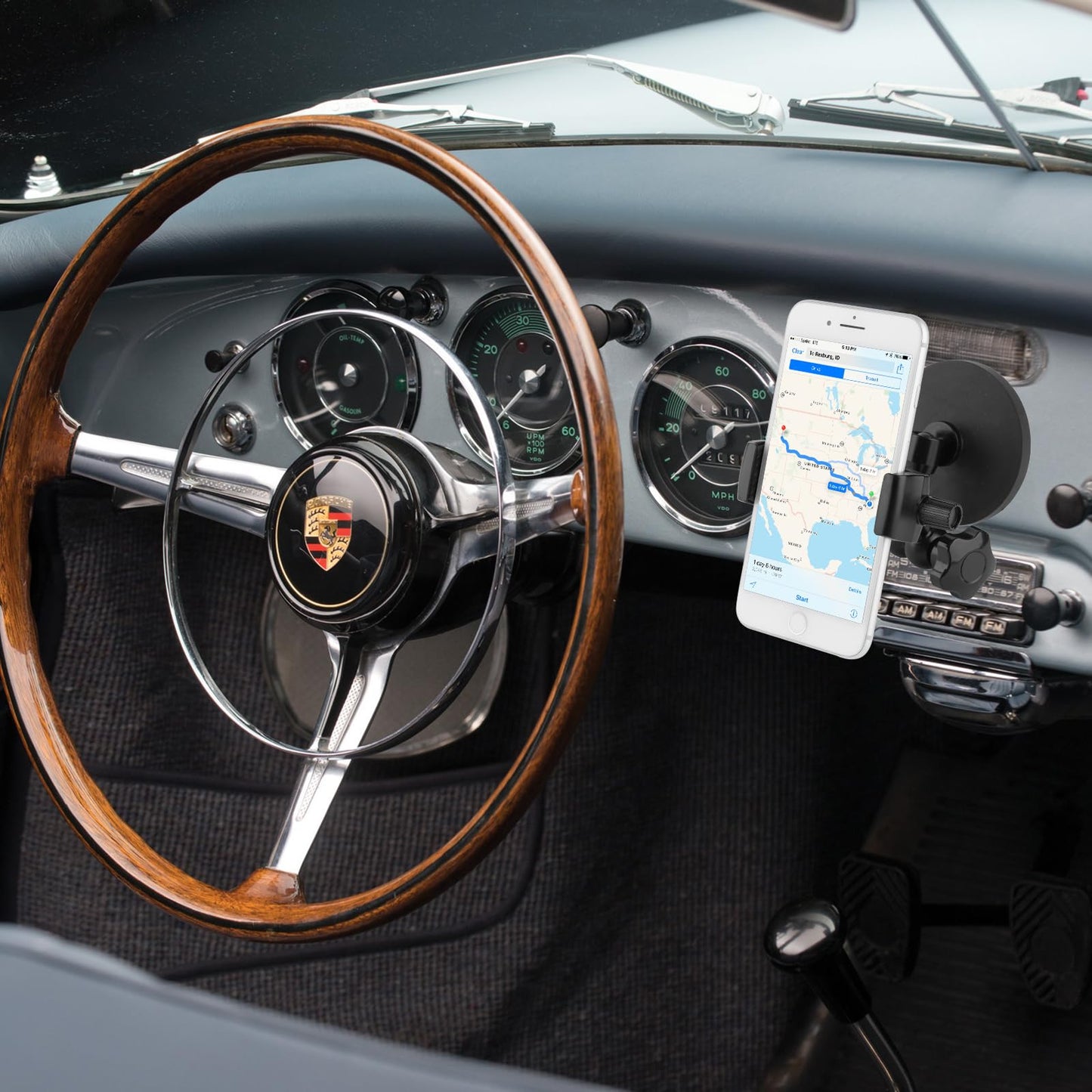 Mippko Magnetic Phone Holder,Heavy Duty Phone Mount for Truck/Tractor/Forklift/Boat/Motor Vehicles,Fit 3.5~7.5" iPhone/Nexus/Smartphone,360°Adjustable