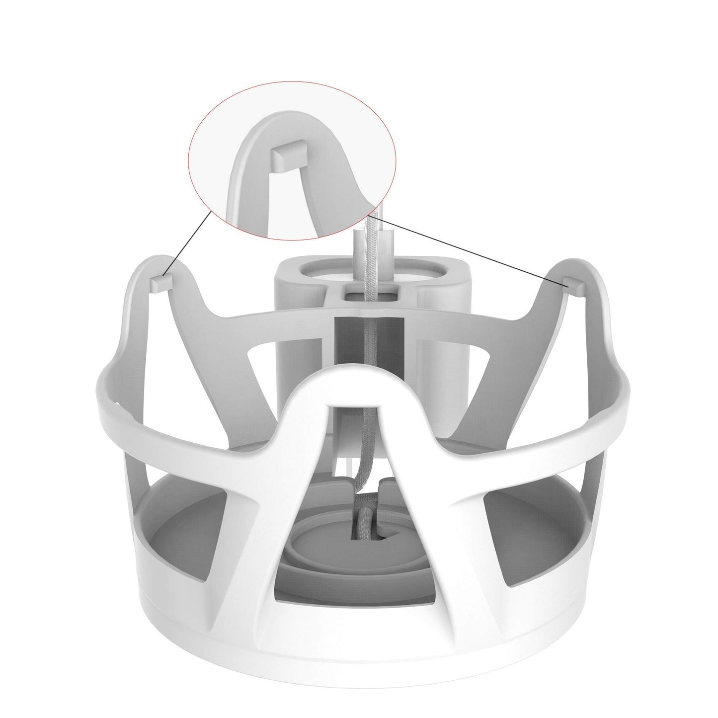 LeongLzt Ouligei Top-Notch Quality Homepod Mini Wall Mount Holder, Homepod Mini Plug Mount with in-Built Cable Management System, No Screws Needed