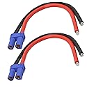 GINTOOYUN EC5 Female Banana Connector with 10awg Silicone Wire 18cm (Pack of 2)