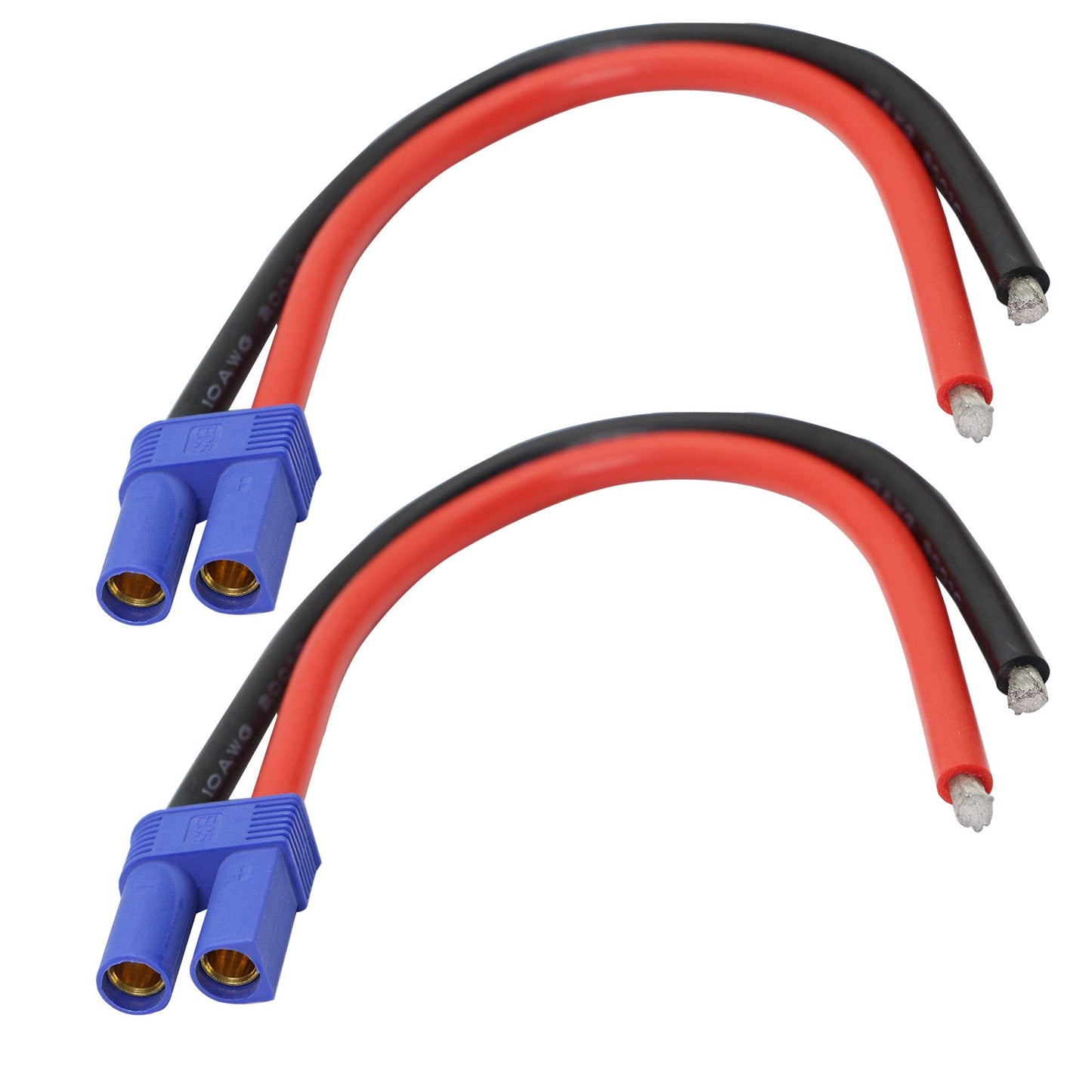 GINTOOYUN EC5 Female Banana Connector with 10awg Silicone Wire 18cm (Pack of 2)