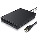 YEY USB 3.5-inch Floppy Disk Drive - External 1.44 MB FDD Reader for Desktop/Laptop PC, Plug and Play Supports Windows 11,10,8,7,XP (Black)