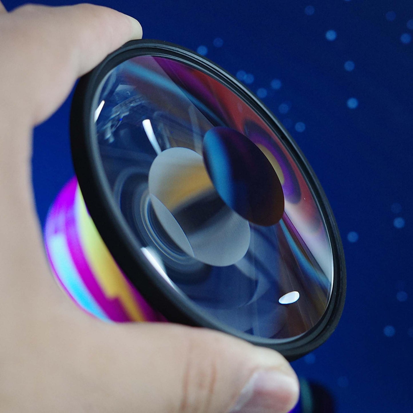 ZZQ&CCF Spiral Halo Camera Lens Filter,77mm Special Effect Filters, Photography Accessories Creative Photography Prism Filter for DSLR Video and Photo