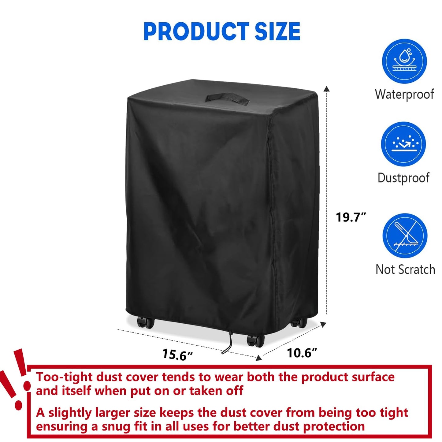 Letsteel Paper Shredder Cover Compatible with BONSEN S3112(Cover Only), 420D Paper Shredders Cover for Home Office, for 12-Sheet & 16-Sheet Micro Cut