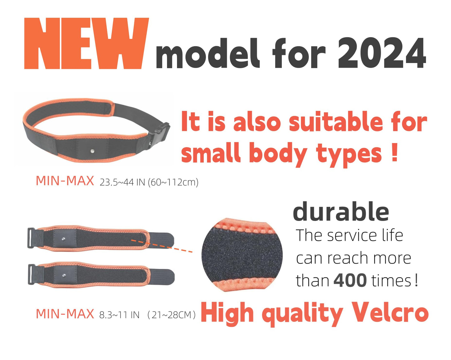 Jadery VR Tracker Straps Waist+Ankles 3 in1(New Model for 2024), for Vive Tracker, Ultimate Tracker, Tundra Tracker -Full Body Tracking Belt in VR