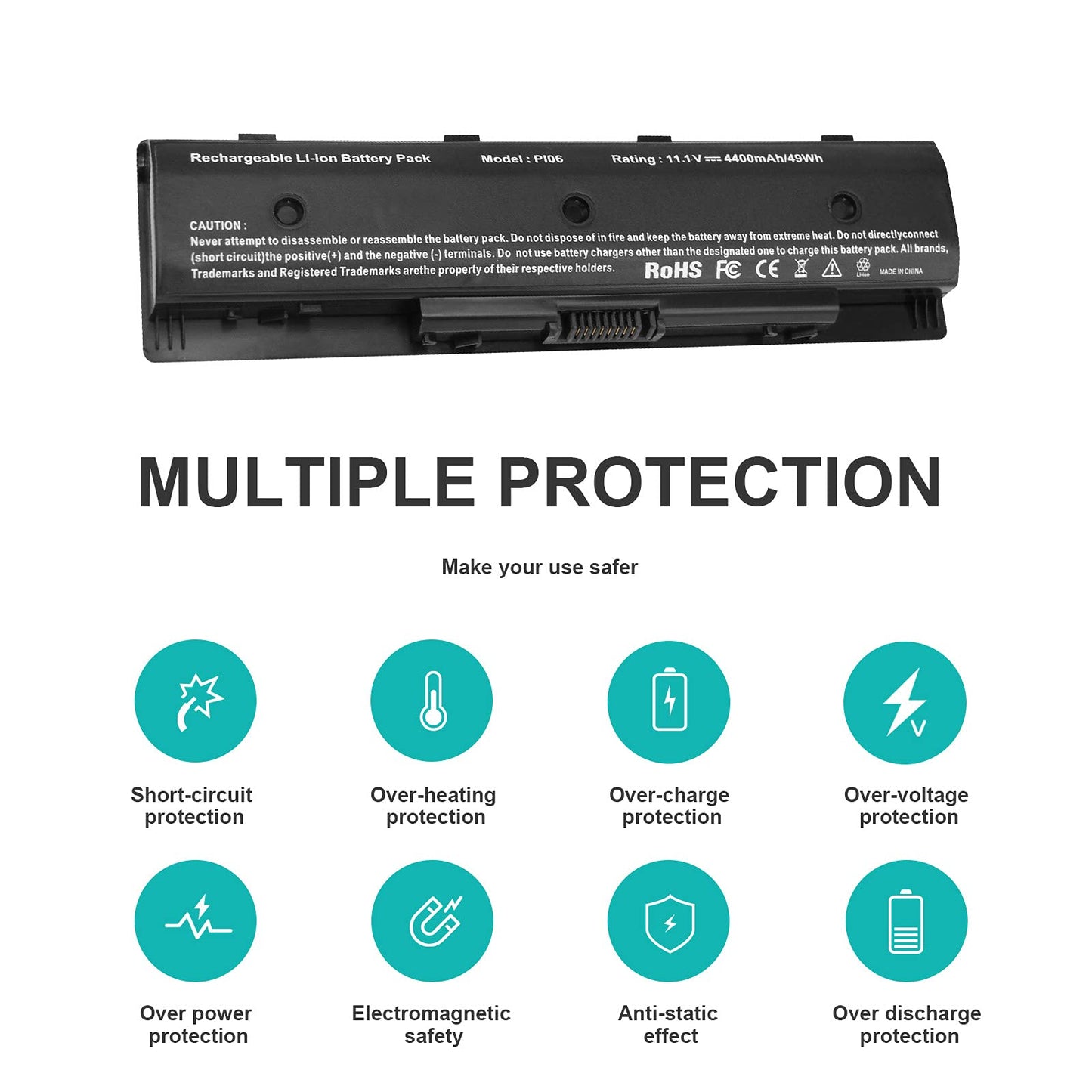 Fancy Buying PI06 Laptop Battery for HP PI09 710416-001 710417-001, Envy 15 15T 17 Pavilion 14-E000 15-E000 15t-e000 15z-e000 17-E000 17-E100 17Z-E100