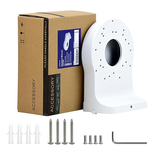 HITOSINO Waterproof All Metal Aluminum SECC Wall Mount Bracket for HITOSINO Hikvson DH Turret Eyeball IP PoE Camera PFB168W