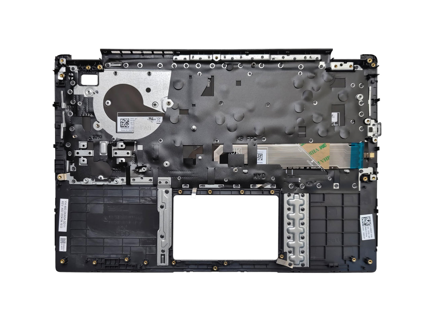 Laptop Keyboard Compatible for Dell Latitude 3410 00MC2P 0MC2P 460.0KA0A.0011 US Layout Backlit Black Palmrest Upper Cover Case