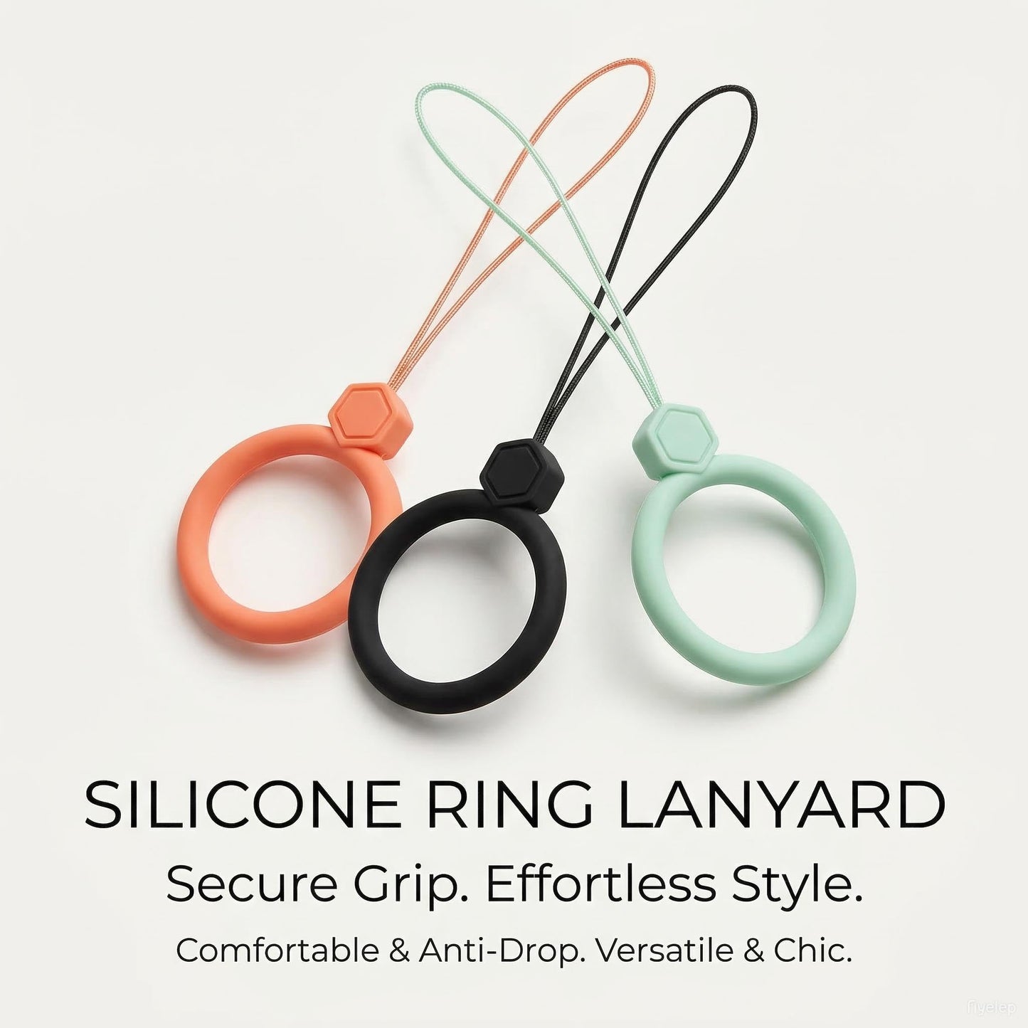 ZvveIIa Finger Lanyard Silicone Phone Strap