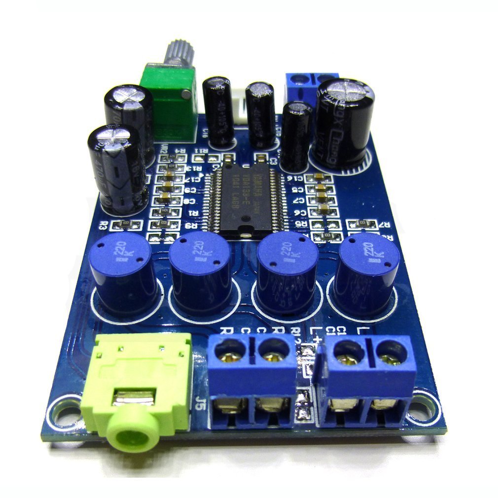 HiLetgo YDA138 220W Dual Channel Digital Amplifier Board Power AMP Module DC9-14V