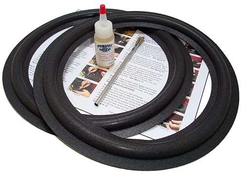 EPI 12" Speaker Foam Surround Edge Repair Kit - 2 Speaker Kit - Compatible with EPI A-1200, A1200, A 1200, A-2400, A2400, A 2400, CD-55, CD55, CD 55