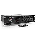 Pyle Bluetooth PA Mixing Amplifier - 500W Home Audio Rack Mount Stereo Power Amplifier, Digital LED Display, USB/AUX/Mic, Optical/Coaxial, AC-3