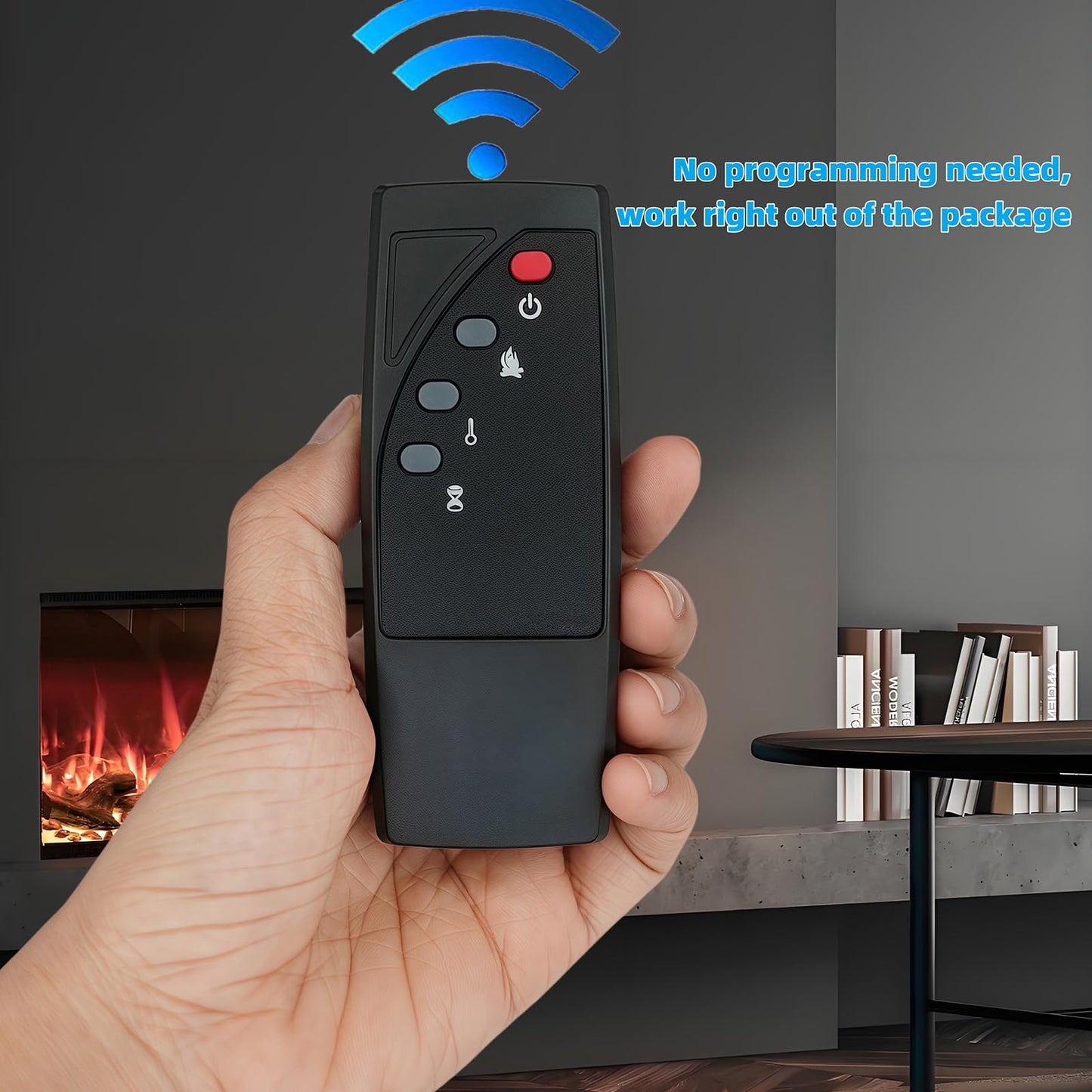 Replacement Remote Control for Twin Star 18EF023GRA 18EF023SRA 23EF023GRA 23EF023SRA 25EF023GRA 26EF023GRA ClassicFlame Classic Flame Electric