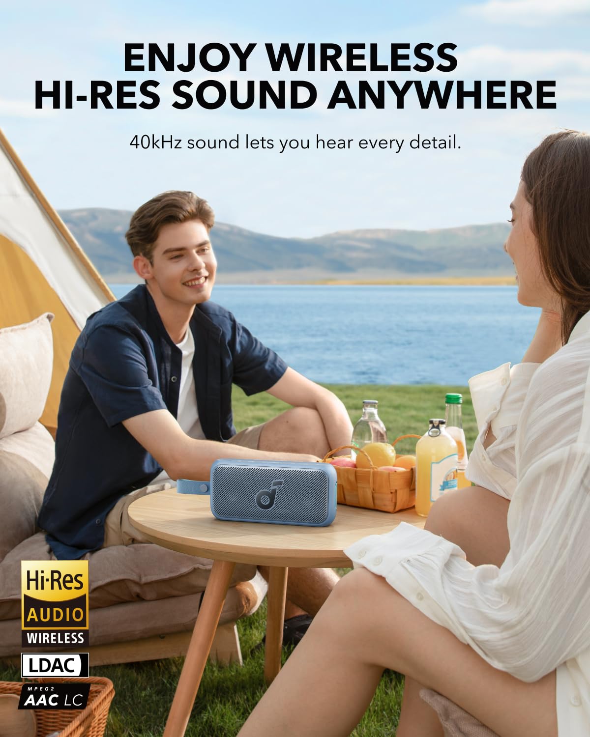 Soundcore Motion 300 Wireless Hi-Res Portable Speaker with BassUp, Bluetooth Speaker with SmartTune Technology, 30W Stereo Sound, 13H Playback,
