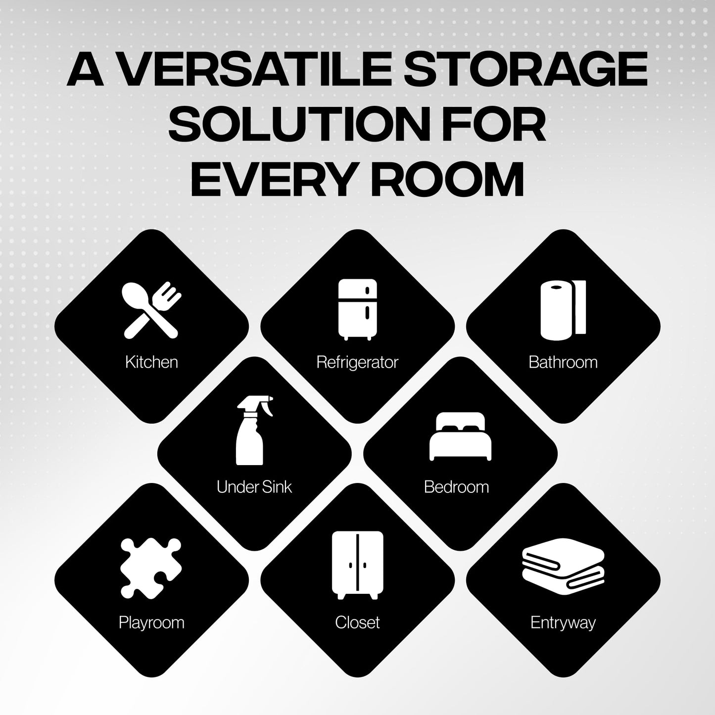 ClearSpace Clear Plastic Storage Bins – Pantry & Cabinet Organizers for Kitchen, Laundry, Office, Closet, Garage & Freezer