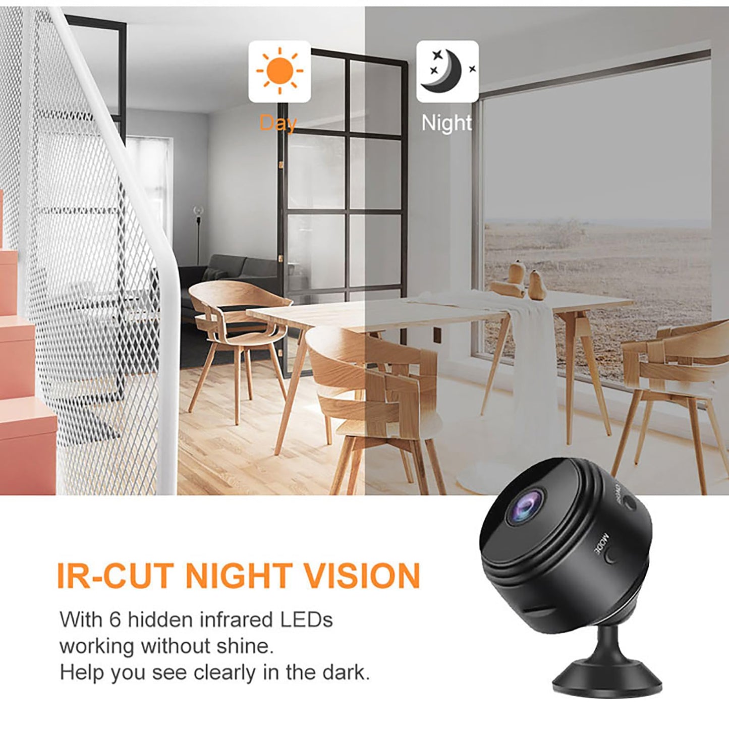 Guardhouse Camera, 2026 New Upgrade Magnetic Mini Watcheye Security Cam, 1080P Wireless Surveillance Cameras with Motion Detection, HD Night Vision