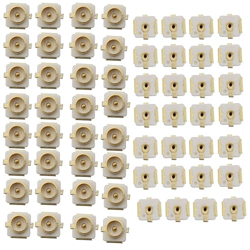 YHXiXi 60PCS PCB Mount Jack Coaxial Connectors SMD SMT Solder for PCB Mount Socket Jack Female RF Coaxial Connector