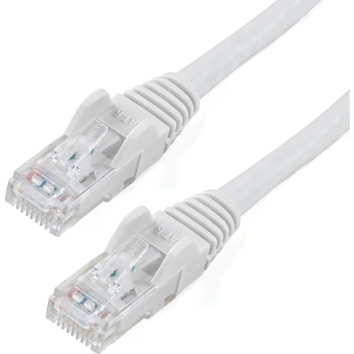 StarTech 75ft CAT6 Ethernet Cable - White CAT 6 Gigabit Ethernet Wire -250Mhz 100W PoE RJ45 UTP Network Patch Cord Snagless with Strain Relief