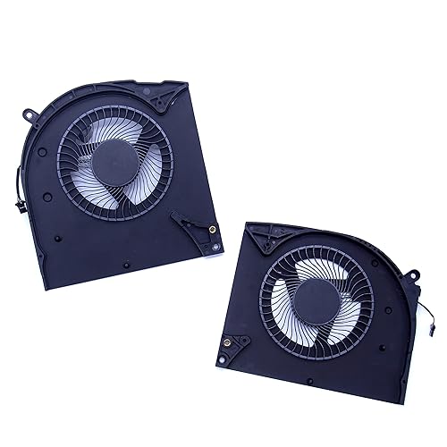 BDWZNLA CPU + GPU Cooling Fan for Alienware M17 R2 Laptop FLHX DFS2400121H0T FLHY DFS652512PN0T DC12V 1A Fan