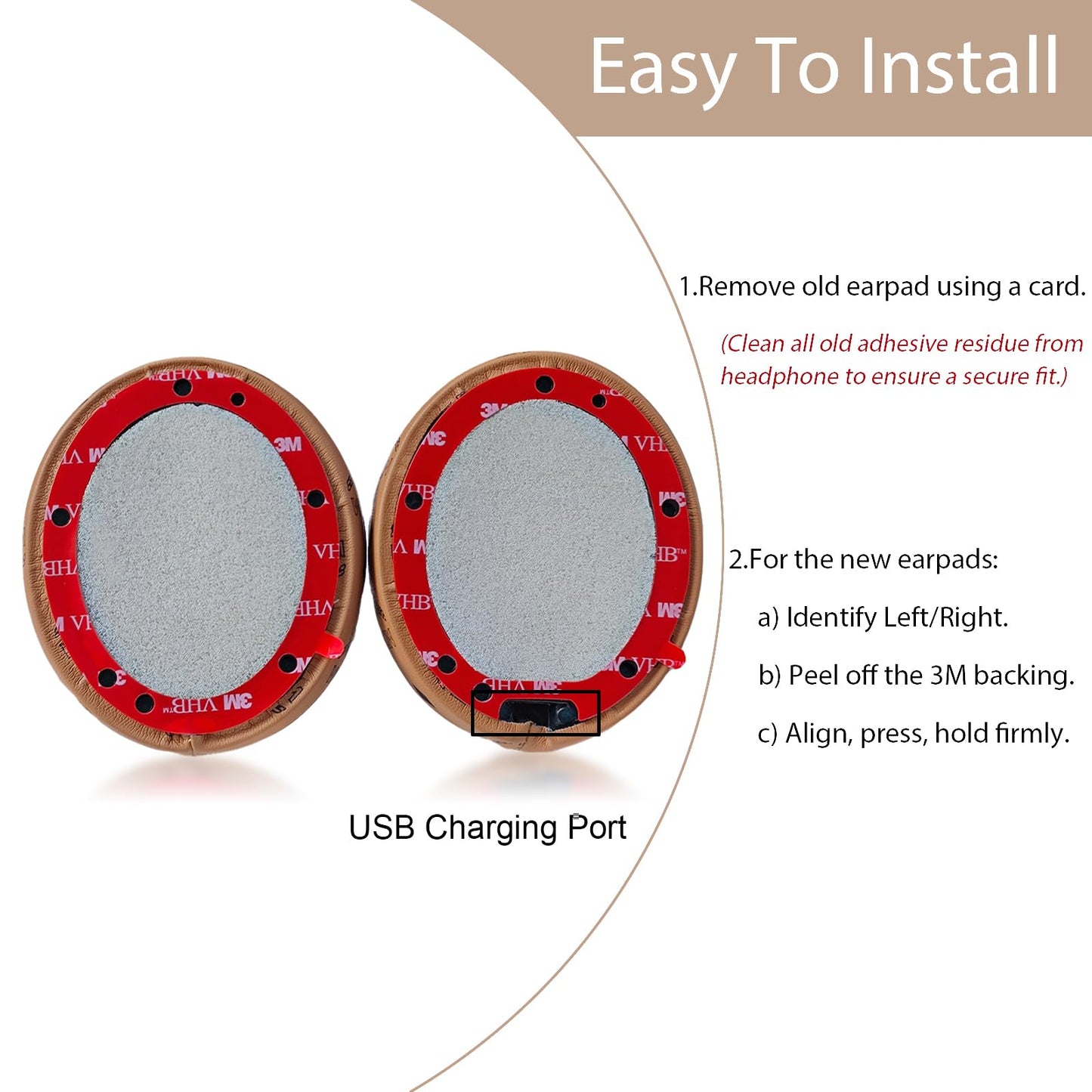 Replacement Ear Pads for Beats Studio 3 Studio 2 Wired/Wireless (Model B0501,B0500) Headphones, Studio 3.0 Earpads with Protein Leather Ear Muffs