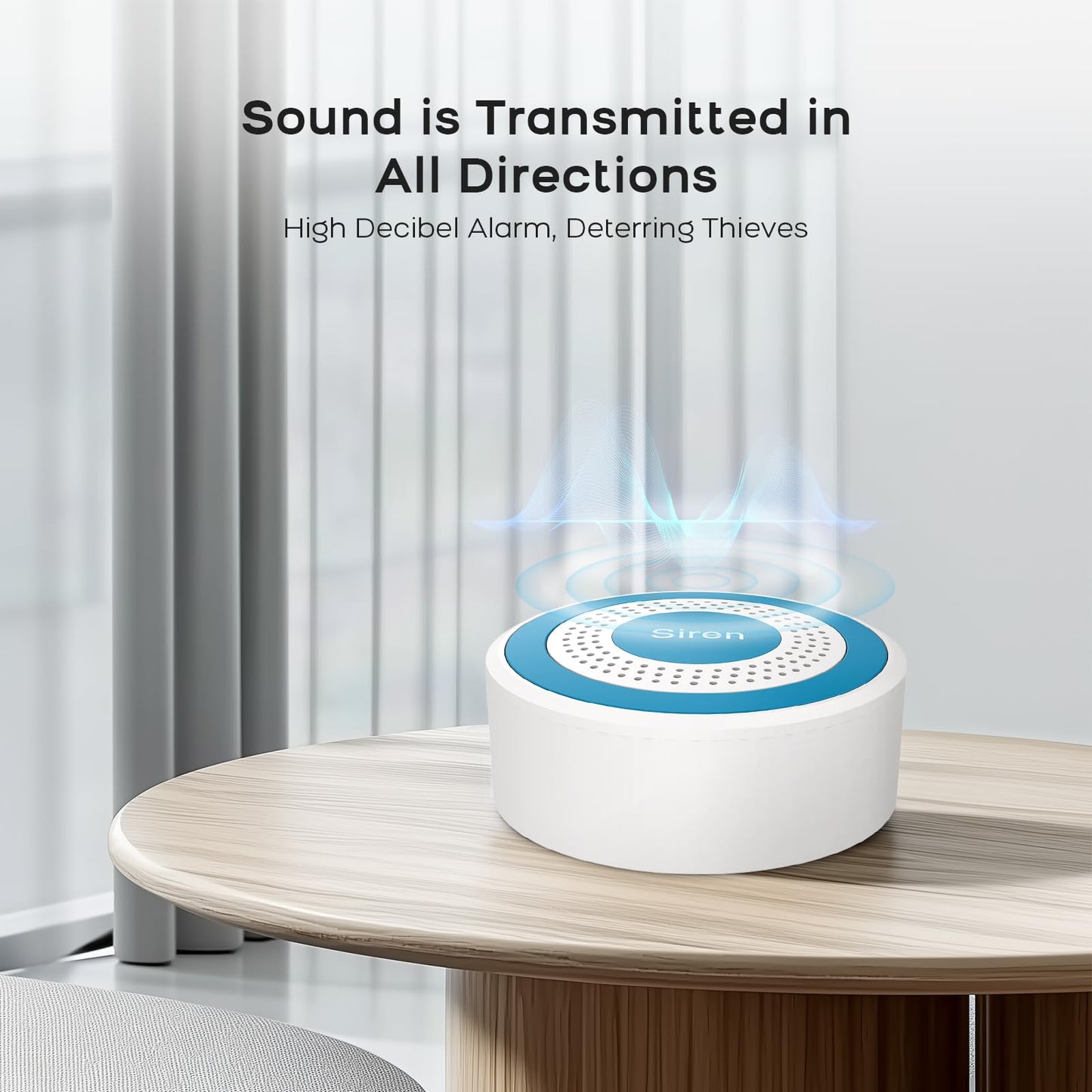 LWOHSI Home Security Systems with Door/Window Sensors and Motion Detectors,Wireless Burglar Alarm Kits with APP Real-Time Alerts,Compatible with Alexa