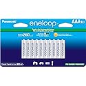 Eneloop Panasonic BK-4MCCA10FA AAA 2100 Cycle Ni-MH Pre-Charged Rechargeable Batteries, 10-Battery Pack