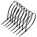 Cable ties 12 inch self-locking nylon zip ties(100pcs) black heavy duty ziptie, suitable for indoor and outdoor use in the company