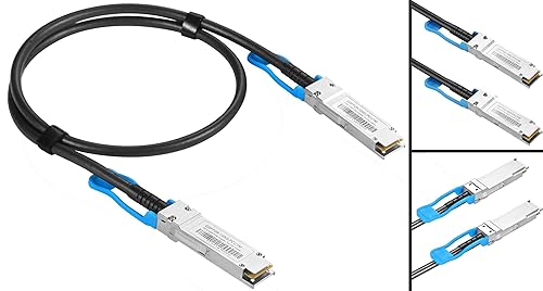 Macroreer 100G QSFP28 DAC Cable- CR4 QSFP28 to QSFP28 Passive Direct Attach Twinax Copper Cable Compatible with Mellanox MCP7H00-A02, 2-Meter (6.6ft)