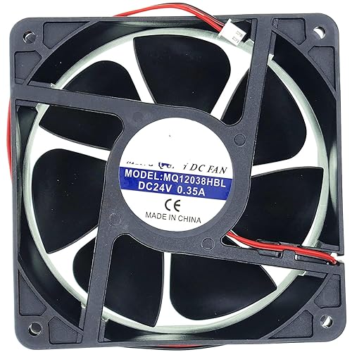 for MQ12038HBL DC24V 0.35A 12CM Cooling Fan DC AXIAL Fan Silent Cooling Fan 2-Pin 2-Wire