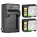 Kastar 2-Pack BN-VF707U Battery and AC Wall Charger Replacement for JVC GZ-MG21EX GZ-MG21EY GZ-MG21ZEZ GZ-MG21U GZ-MG21US GZ-MG22 GZ-MG22AG GZ-MG22AS