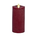 Luminara - Flameless LED Battery Operated Flickering Pillar Candles - Red - Pack of 1-3x6.5 - Realistic Moving Flame Real Wax Indoor/Outdoor Decor